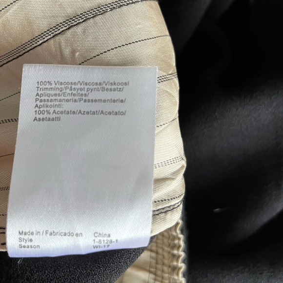 Noa Noa Relaxed Fit Boho Flowy Ruffle Black Pants with Elastic Waist – Size 40 - Picture 9 of 9